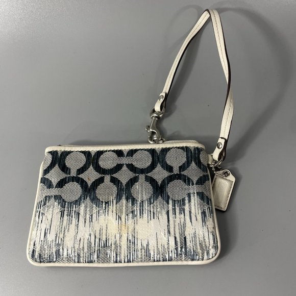 Coach CC logo Ombre Cloth Wristlet - Picture 5 of 10